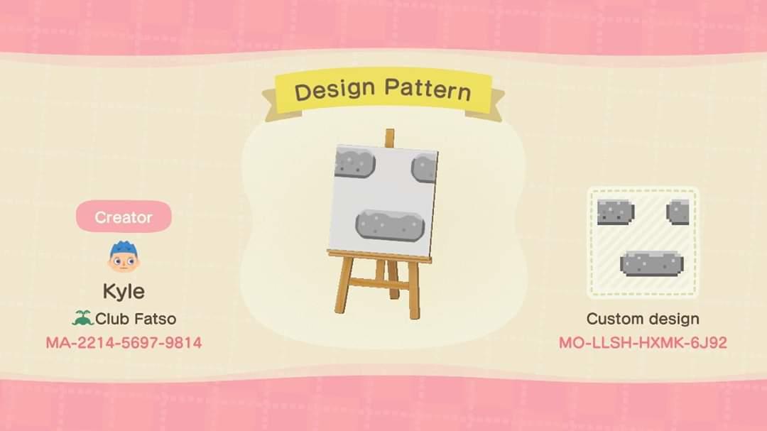 Animal Crossing Design Code: MO-LLSH-HXMK-6J92 Stone Brick Path