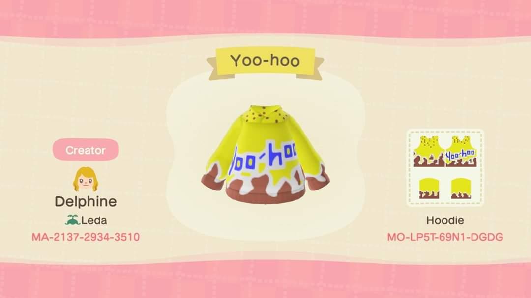 Animal Crossing Design Code: MO-LP5T-69N1-DGDG Yoohoo
