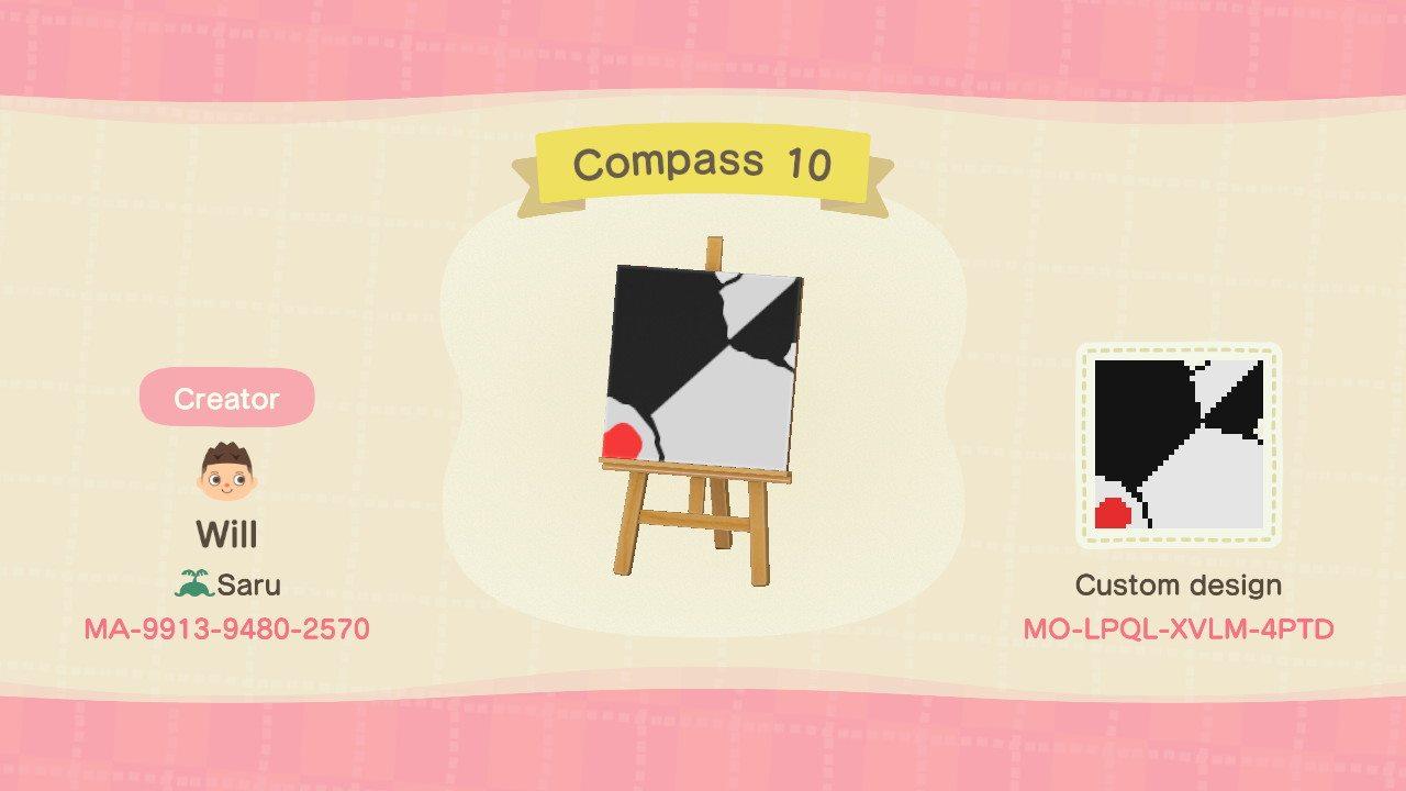 Animal Crossing Design Code: MO-LPQL-XVLM-4PTD Compass 10