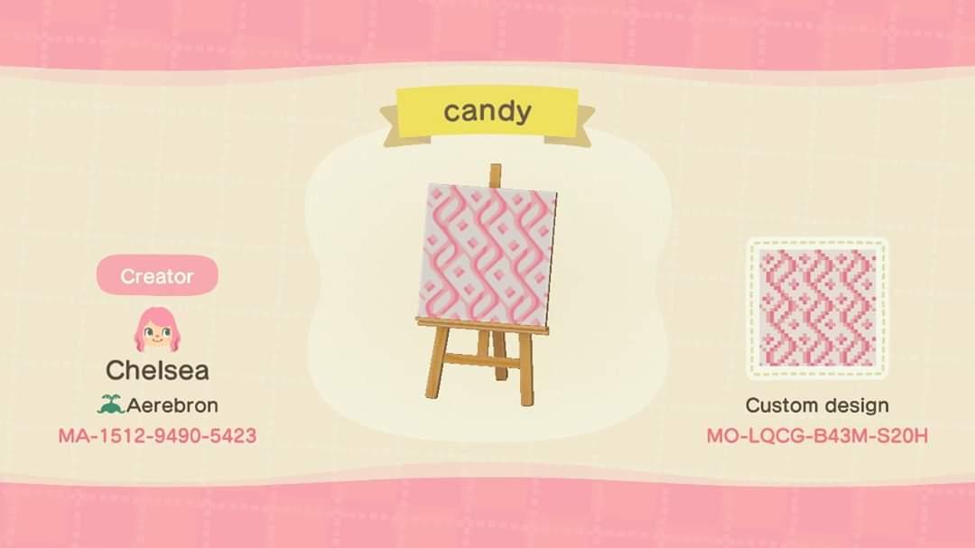 Animal Crossing Design Code: MO-LQCG-B43M-S20H candy