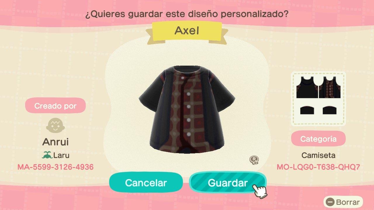 Animal Crossing Design Code: MO-LQG0-T638-QHQ7 KH3 - Axel/Lea
