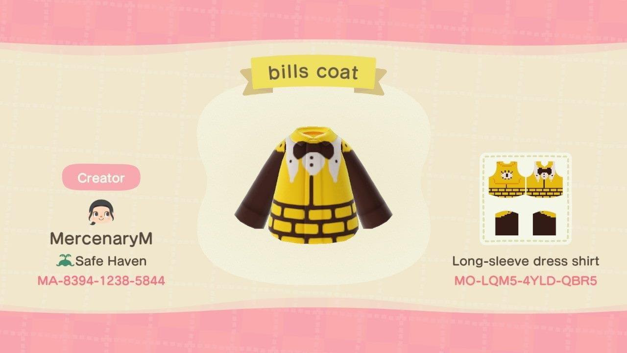 Animal Crossing Design Code: MO-LQM5-4YLD-QBR5 Bill Cypher