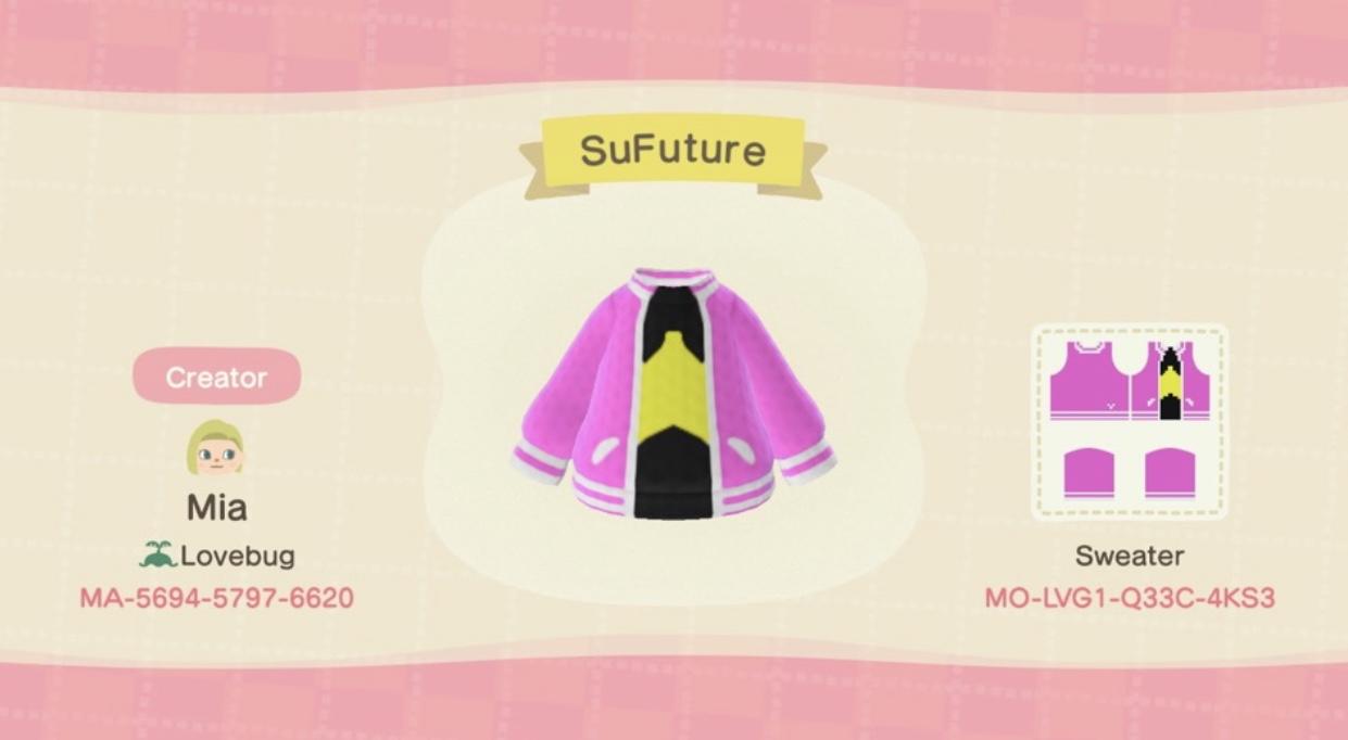Animal Crossing Design Code: MO-LVG1-Q33C-4KS3 SUFuture