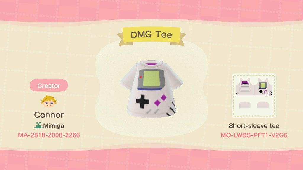 Animal Crossing Design Code: MO-LWBS-PFT1-V2G6 DMG Tee