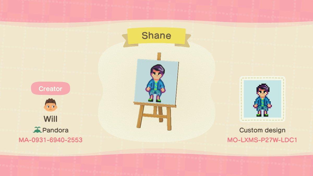 Animal Crossing Design Code: MO-LXMS-P27W-LDC1 Shane