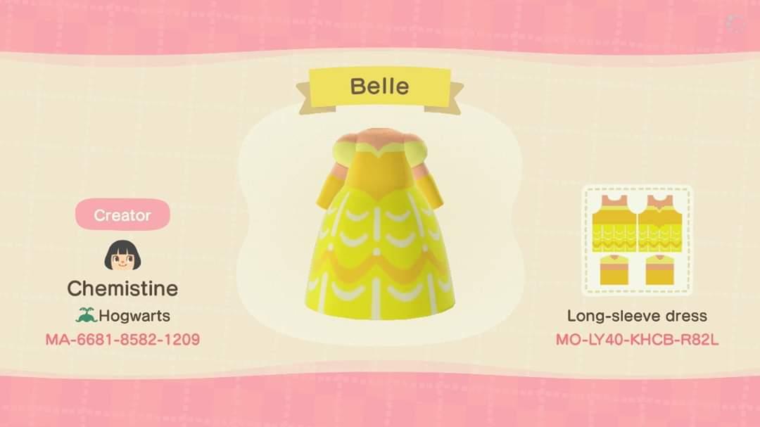 Animal Crossing Design Code: MO-LY40-KHCB-R82L Belle