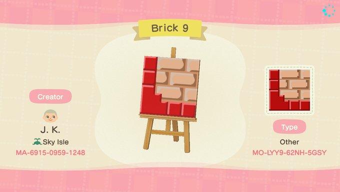 Animal Crossing Design Code: MO-LYY9-62NH-5GSY Brick 9