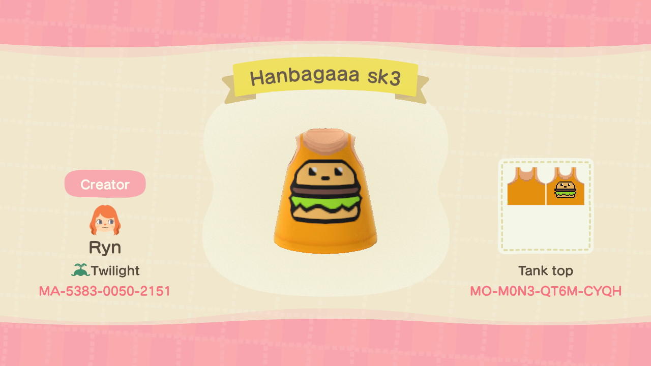 Animal Crossing Design Code: MO-M0N3-QT6M-CYQH Hanbagaaa sk3