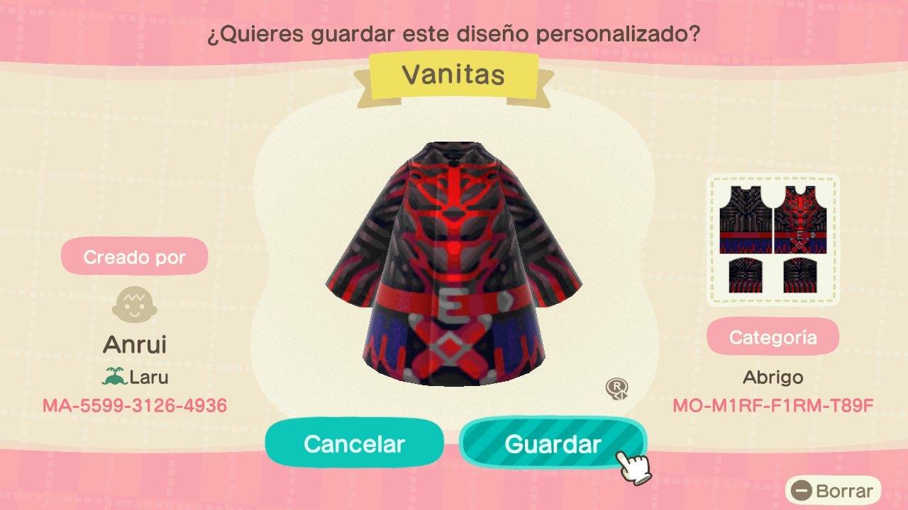 Animal Crossing Design Code: MO-M1RF-F1RM-T89F KH3 - Vanitas