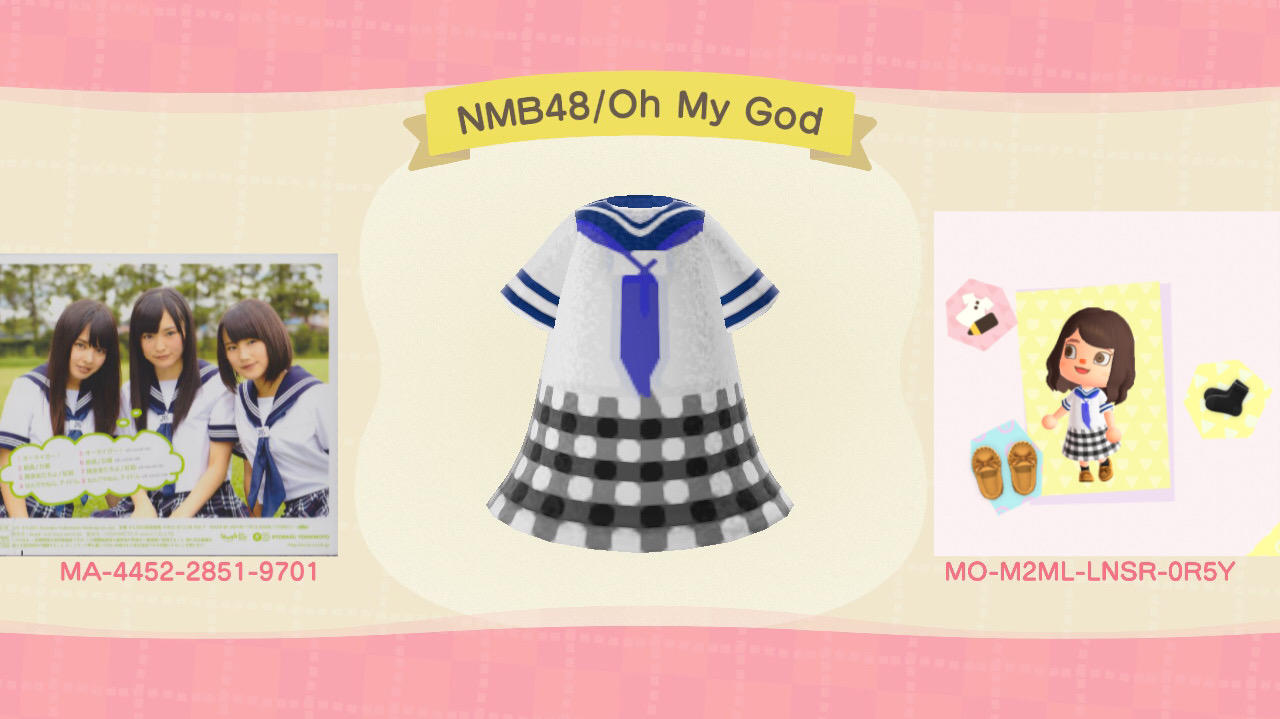 Animal Crossing Design Code: MO-M2ML-LNSR-0R5Y NMB48/OH MY GOD!