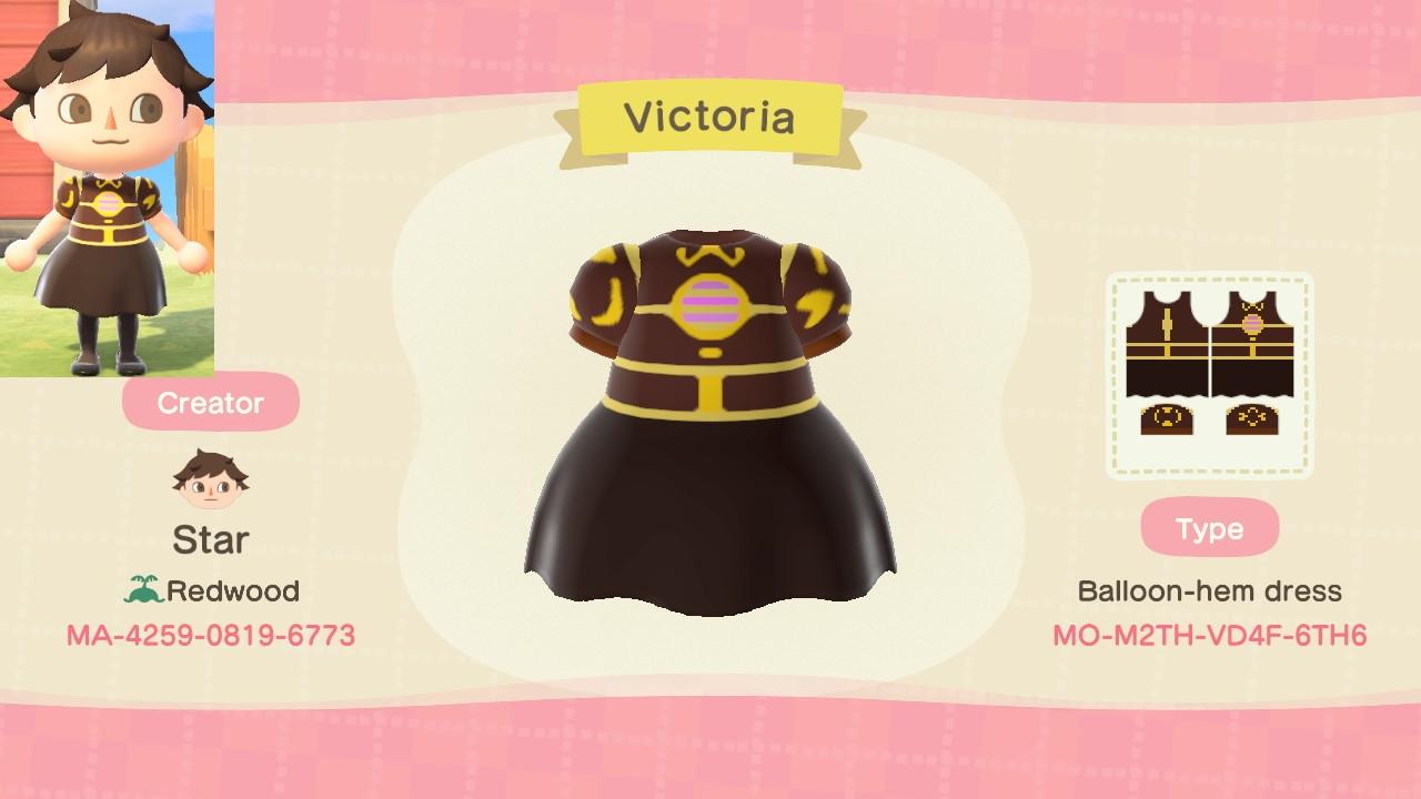 Animal Crossing Design Code: MO-M2TH-VD4F-6TH6 Victoria
