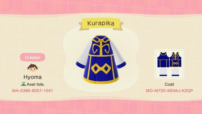 Animal Crossing Design Code: MO-M72K-MDMJ-K2QP Kurapika