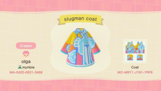 Animal Crossing Design Code: MO-M9Y1-J1N1-7RF6 slugman coat