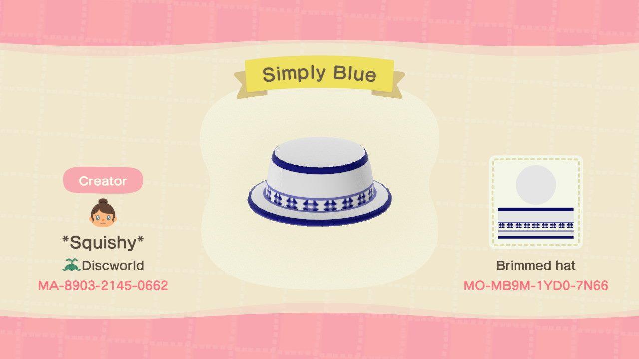 Animal Crossing Design Code: MO-MB9M-1YD0-7N66 Simply Blue