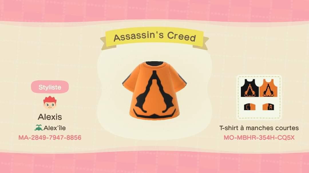 Animal Crossing Design Code: MO-MBHR-354H-CQ5X Assassin's Creed