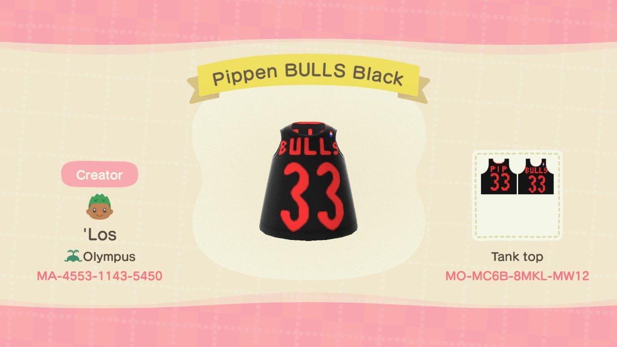 Animal Crossing Design Code: MO-MC6B-8MKL-MW12 Pippen Bulls Jersey