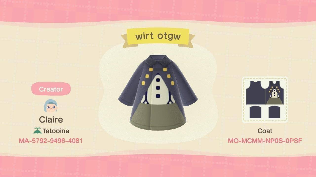 Animal Crossing Design Code: MO-MCMM-NP0S-0PSF wirt otgw