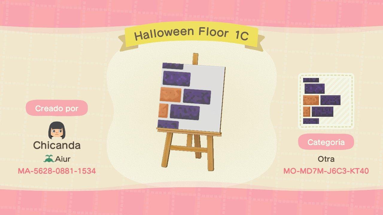 Animal Crossing Design Code: MO-MD7M-J6C3-KT40 Halloween Floor 1C
