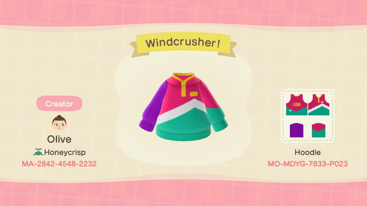 Animal Crossing Design Code: MO-MDYG-7833-P023 Windcrusher!