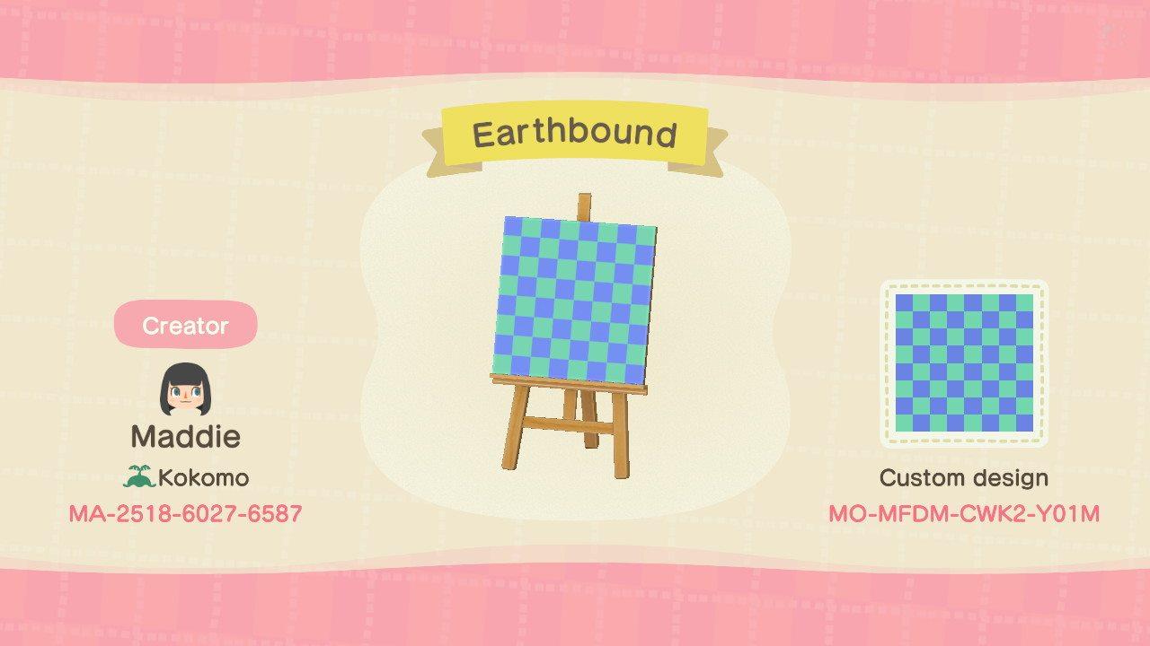 Animal Crossing Design Code: MO-MFDM-CWK2-Y01M Earthbound