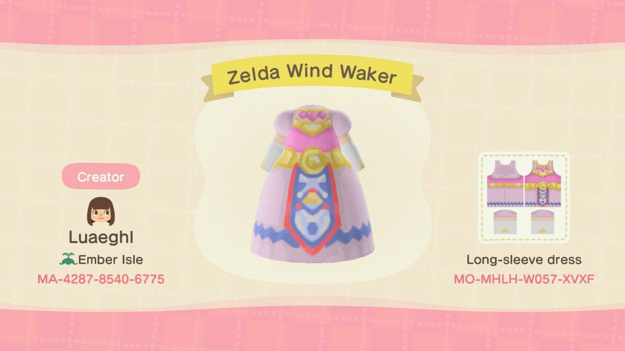 Animal Crossing Design Code: MO-MHLH-W057-XVXF Zelda Wind Waker
