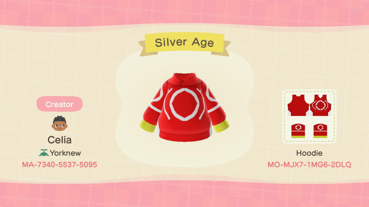 Animal Crossing Design Code: MO-MJX7-1MG6-2DLQ Silver Age