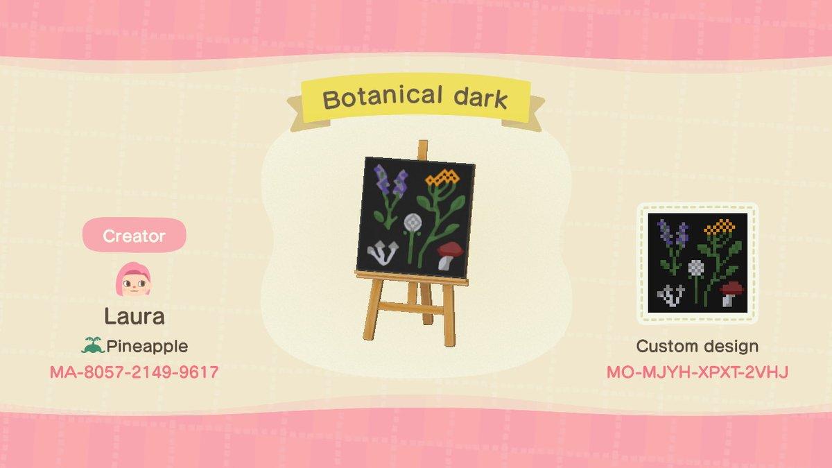 Animal Crossing Design Code: MO-MJYH-XPXT-2VHJ Botanical Print