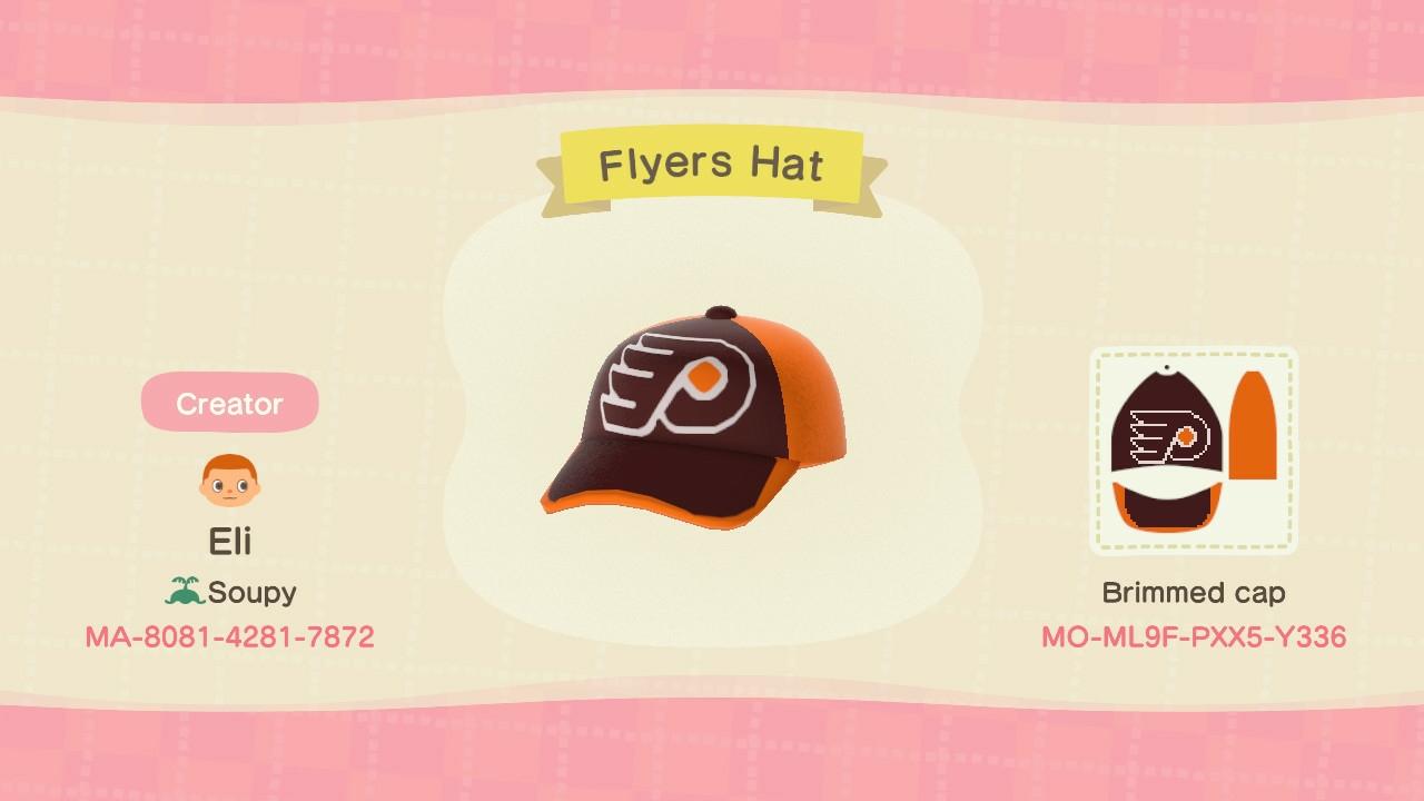 Animal Crossing Design Code: MO-ML9F-PXX5-Y336 Philadelphia flyers