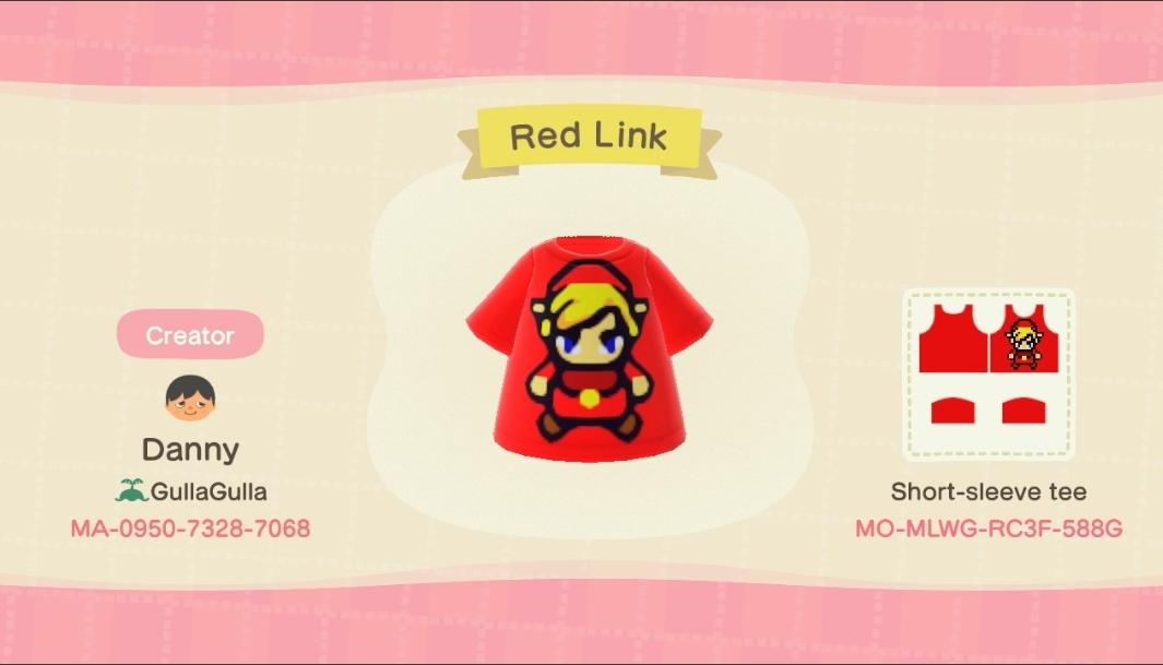 Animal Crossing Design Code: MO-MLWG-RC3F-588G Red Link