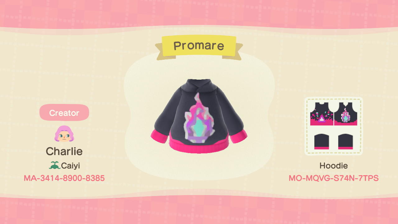 Animal Crossing Design Code: MO-MQVG-S74N-7TPS Promare inspired