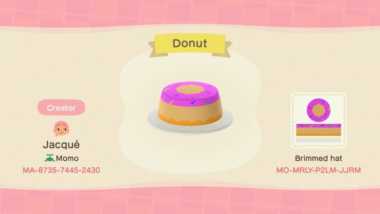 Animal Crossing Design Code: MO-MRLY-P2LM-JJRM Donut