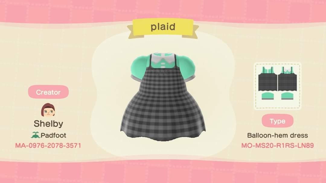 Animal Crossing Design Code: MO-MS20-R1RS-LN89 Plaid
