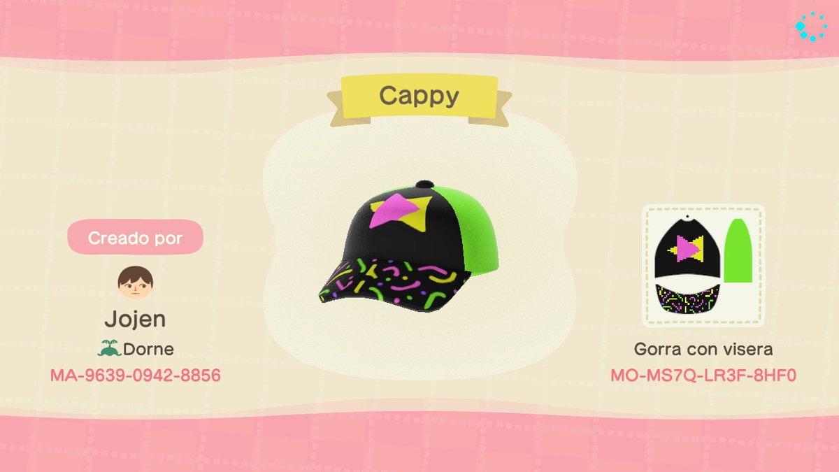 Animal Crossing Design Code: MO-MS7Q-LR3F-8HF0 Cappy