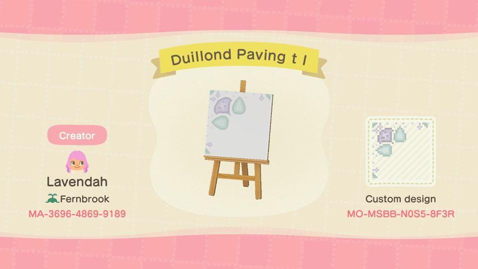 Animal Crossing Design Code: MO-MSBB-N0S5-8F3R Duillond Paving t l