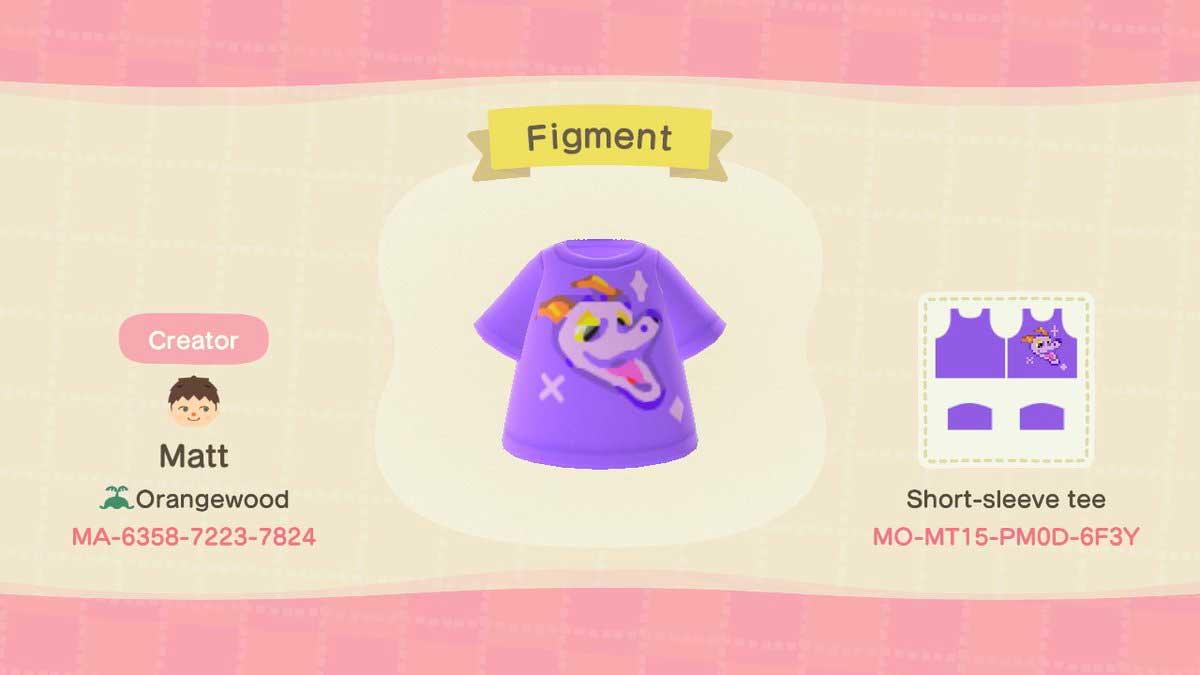 Animal Crossing Design Code: MO-MT15-PM0D-6F3Y Figment APH