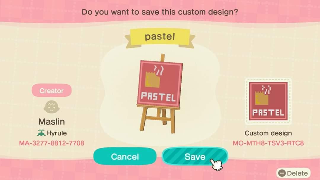 Animal Crossing Design Code: MO-MTH8-TSV3-RTC8 Brazilian food
