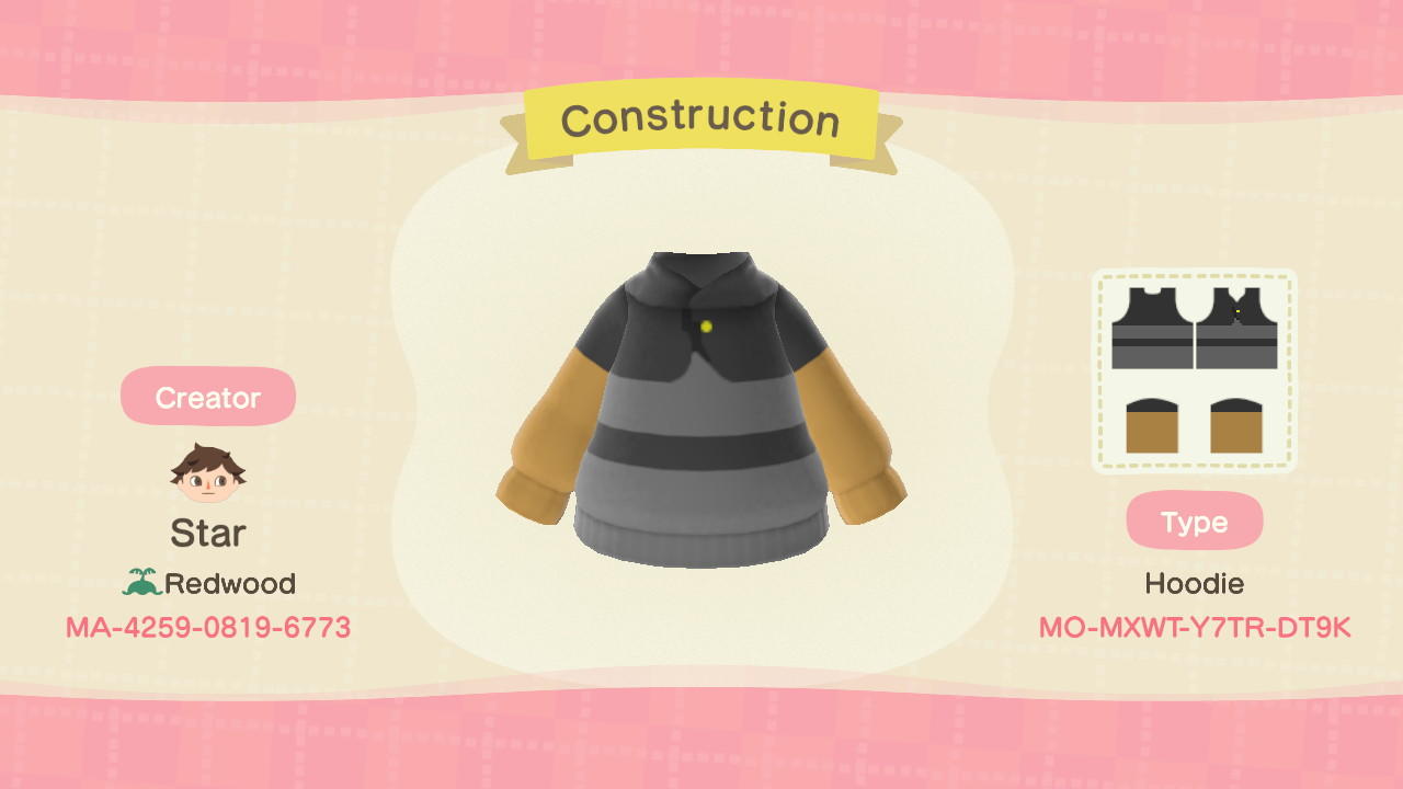 Animal Crossing Design Code: MO-MXWT-Y7TR-DT9K Construction