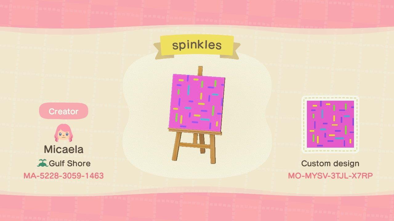 Animal Crossing Design Code: MO-MYSV-3TJL-X7RP Sprinkles