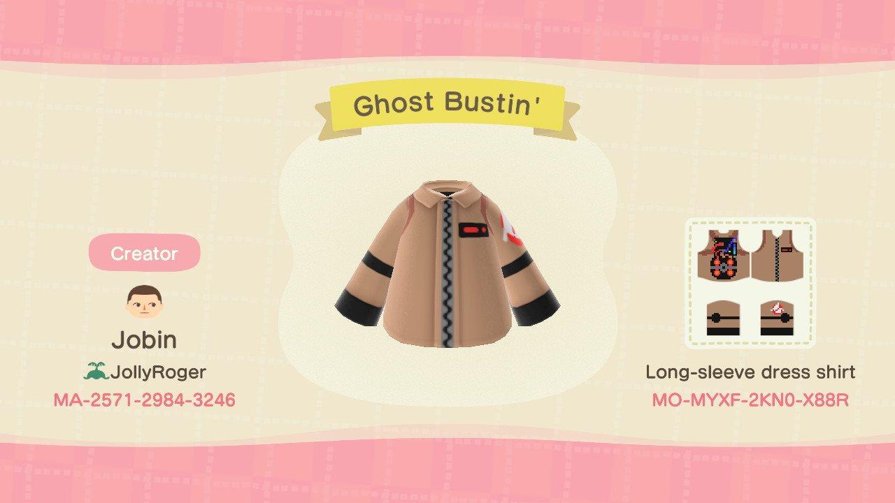 Animal Crossing Design Code: MO-MYXF-2KN0-X88R Ghost Bustin&#39;
