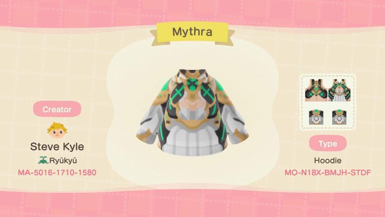 Animal Crossing Design Code: MO-N18X-BMJH-STDF Mythra