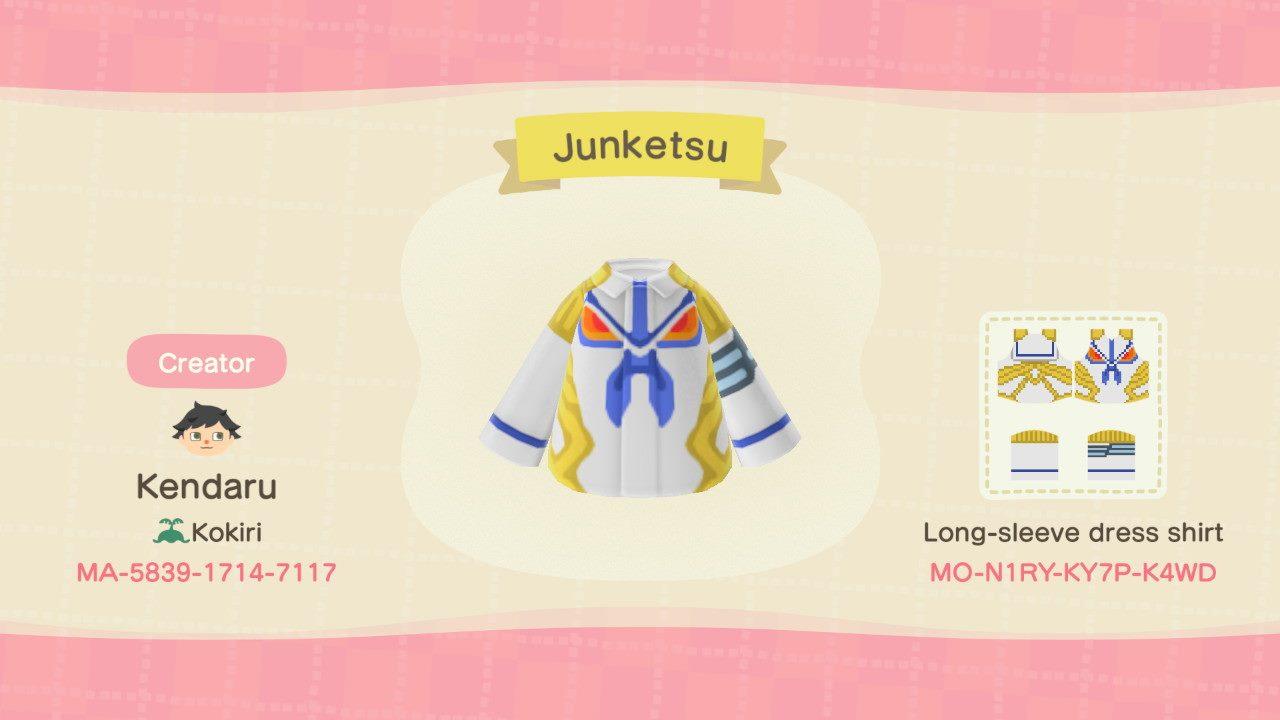 Animal Crossing Design Code: MO-N1RY-KY7P-K4WD Junketsu