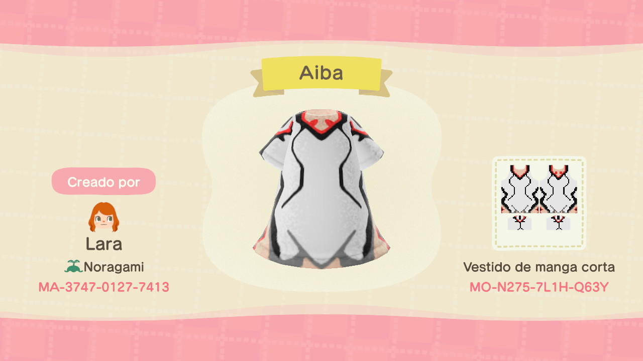 Animal Crossing Design Code: MO-N275-7L1H-Q63Y Aiba Somnium Files