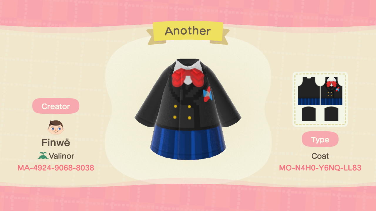 Animal Crossing Design Code: MO-N4H0-Y6NQ-LL83 Another