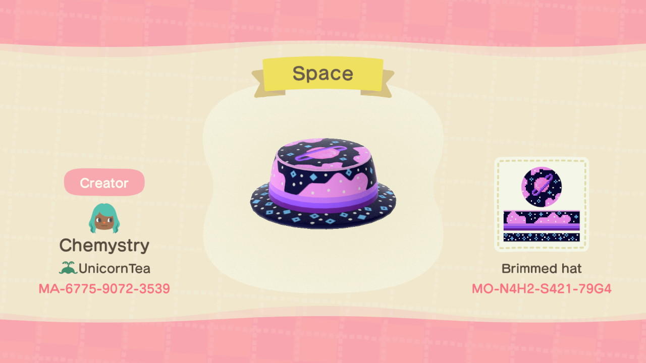 Animal Crossing Design Code: MO-N4H2-S421-79G4 Space