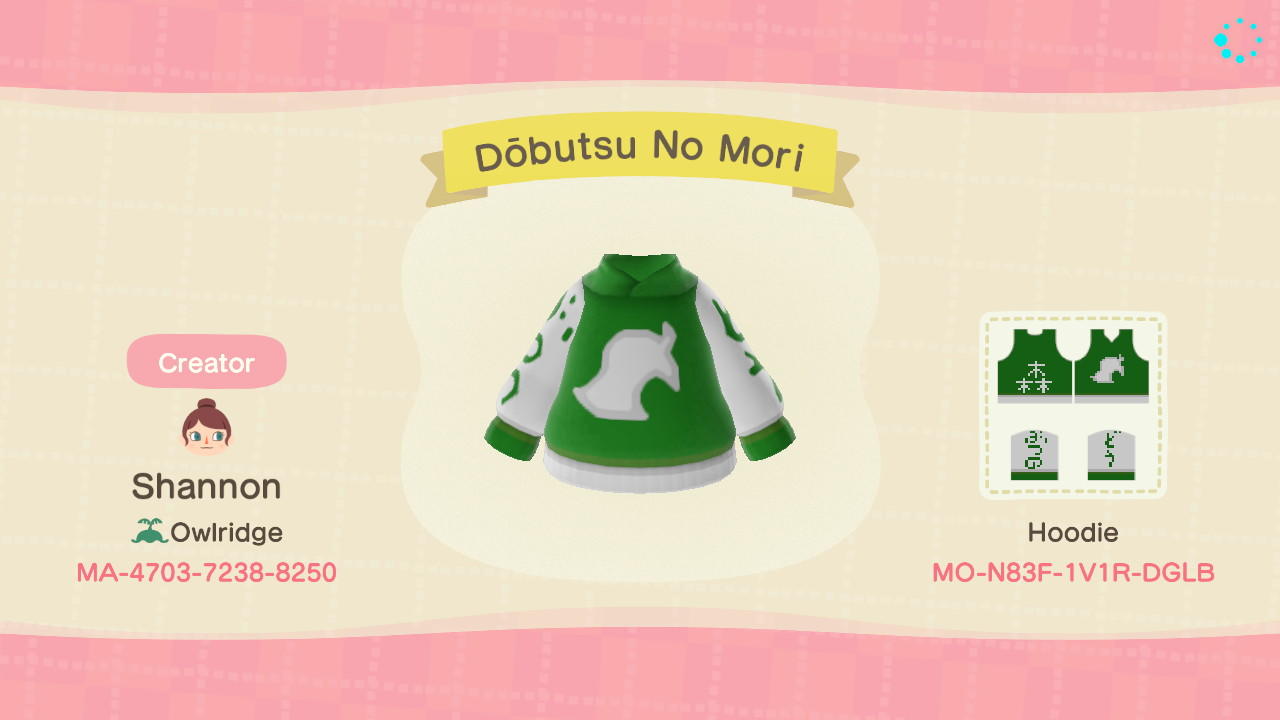 Animal Crossing Design Code: MO-N83F-1V1R-DGLB Dark Dobutsu No Mori