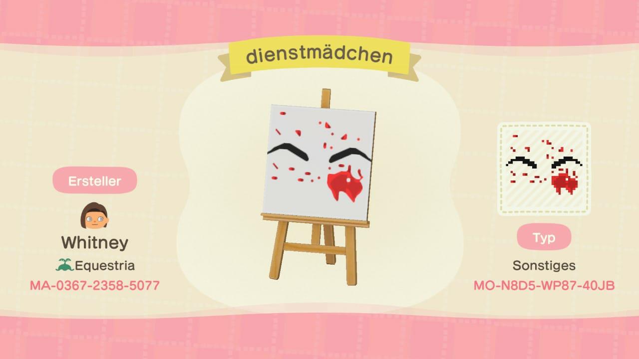 Animal Crossing Design Code: MO-N8D5-WP87-40JB Eyebrow Halloween