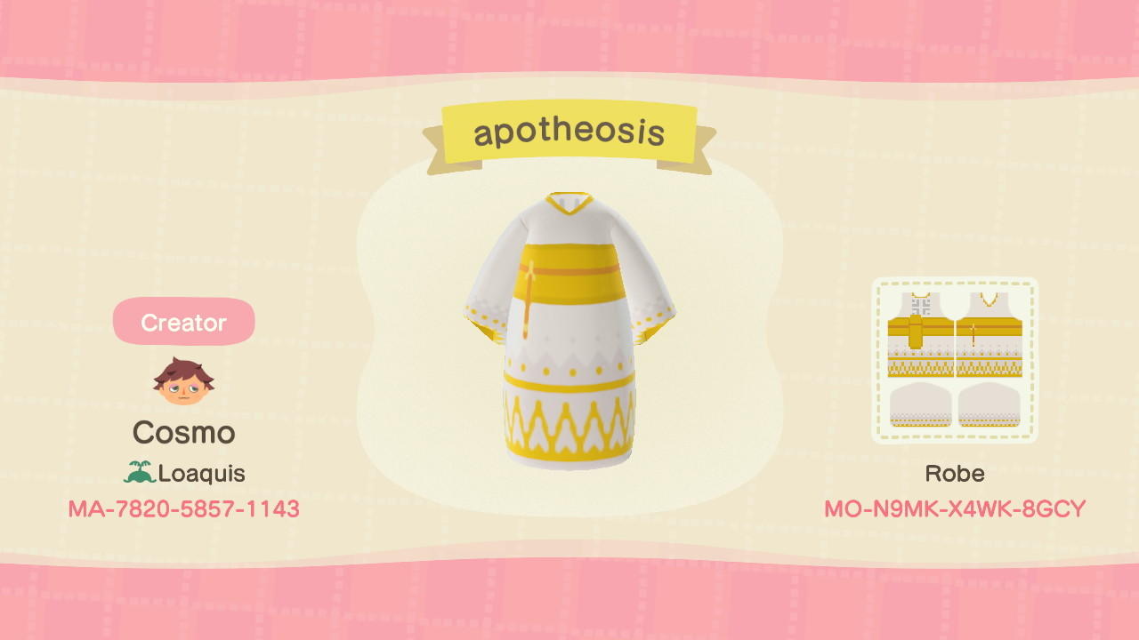 Animal Crossing Design Code: MO-N9MK-X4WK-8GCY apotheosis