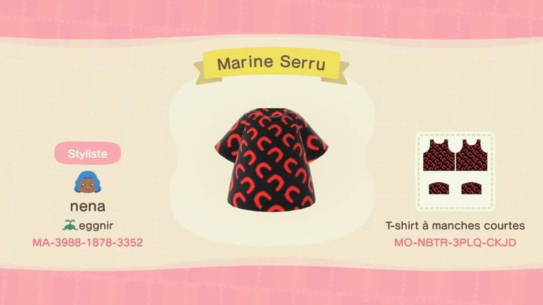 Animal Crossing Design Code: MO-NBTR-3PLQ-CKJD Marine Serru