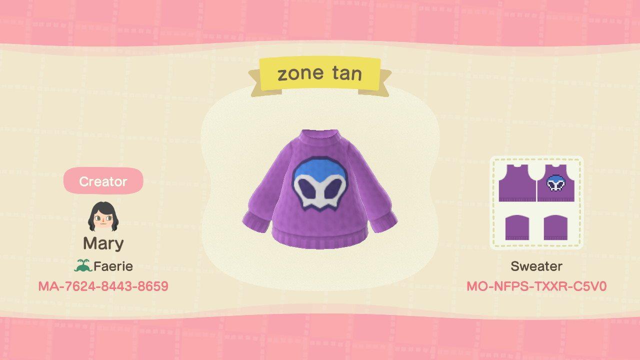 Animal Crossing Design Code: MO-NFPS-TXXR-C5V0 Zone