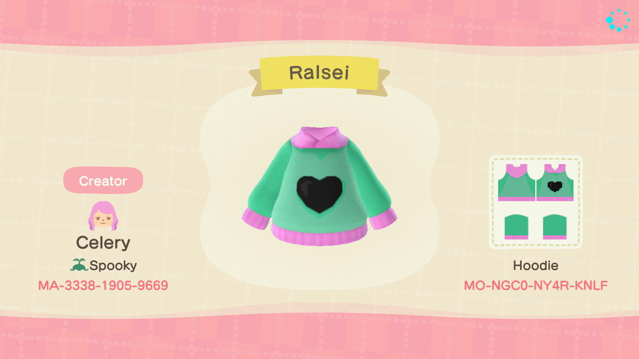 Animal Crossing Design Code: MO-NGC0-NY4R-KNLF Ralsei